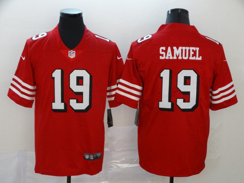 Men San Francisco 49ers #19 Samuel Red New Nike Vapor Untouchable Limited NFL Jersey->new orleans saints->NFL Jersey